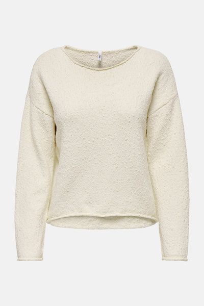 Pull col rond Beige - ONLY®