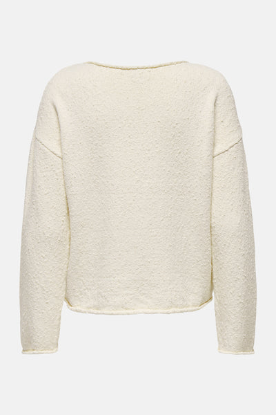 Pull col rond Beige - ONLY®