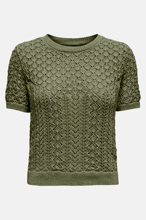 Top uni manches courtes Vert - ONLY®