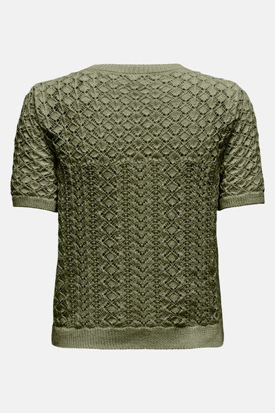 Top uni manches courtes Vert - ONLY®