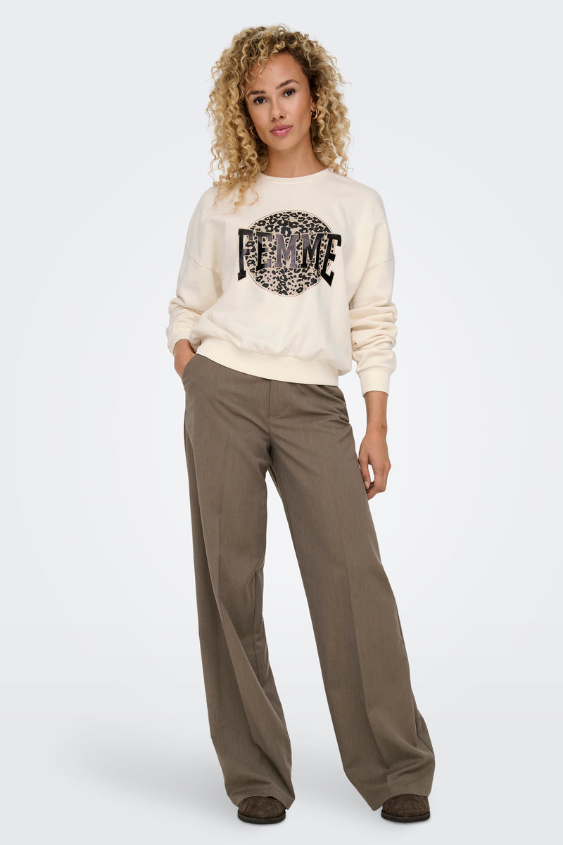 Sweat col rond blanc - ONLY® - ONLY® - 2