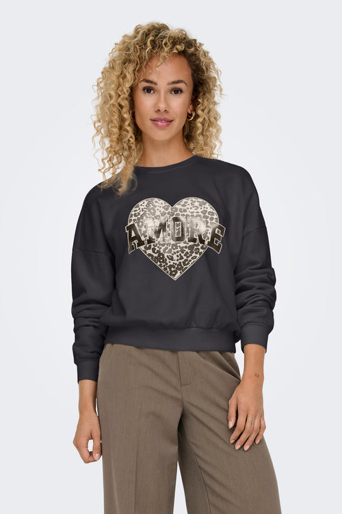 ONLLAUREN L/S ANIMAL O-NECK CC SWT