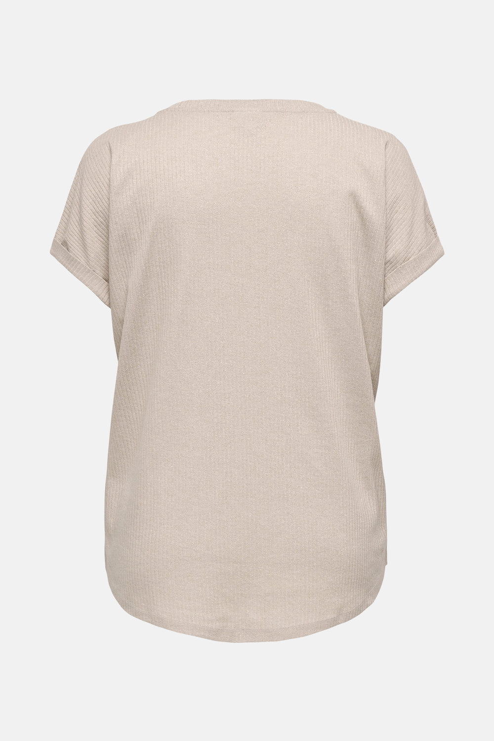 Top uni manches courtes Beige - CARMAKOMA