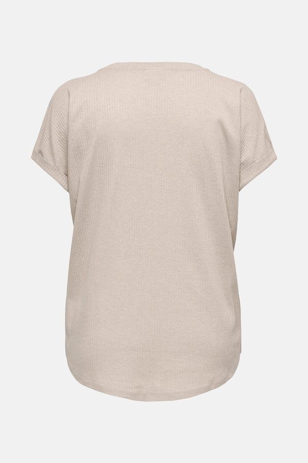 Top (korte mouwen) Beige - CARMAKOMA