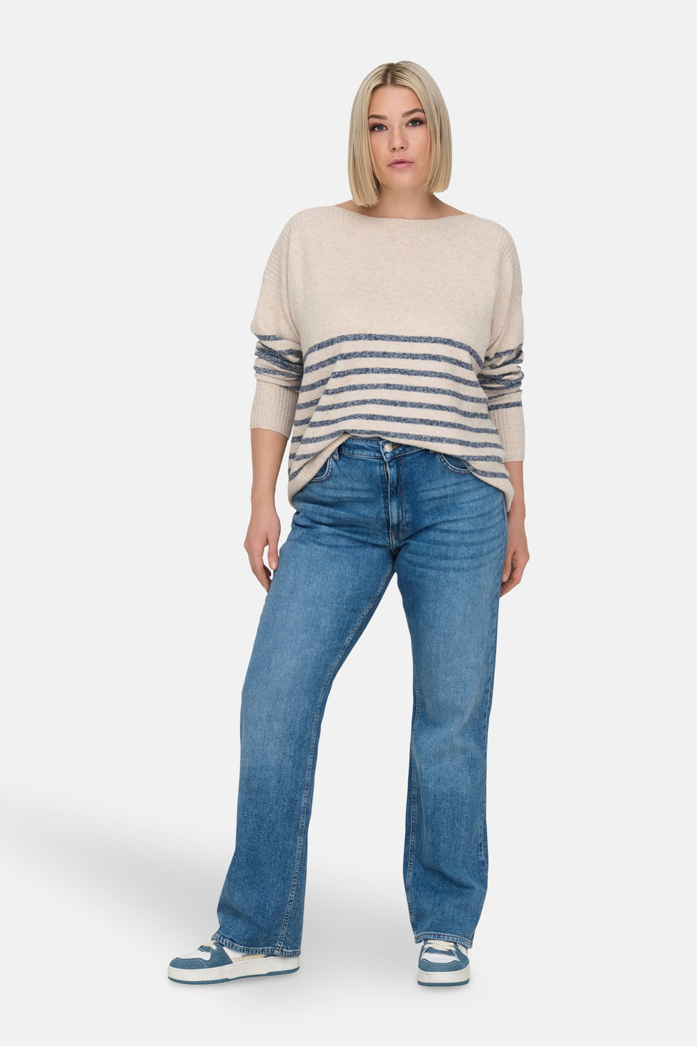 Pull col rond Beige - CARMAKOMA