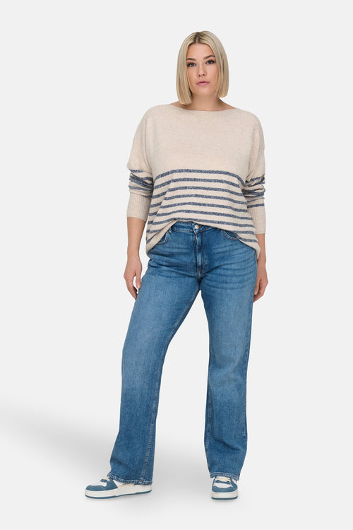 Pull col rond Beige - CARMAKOMA