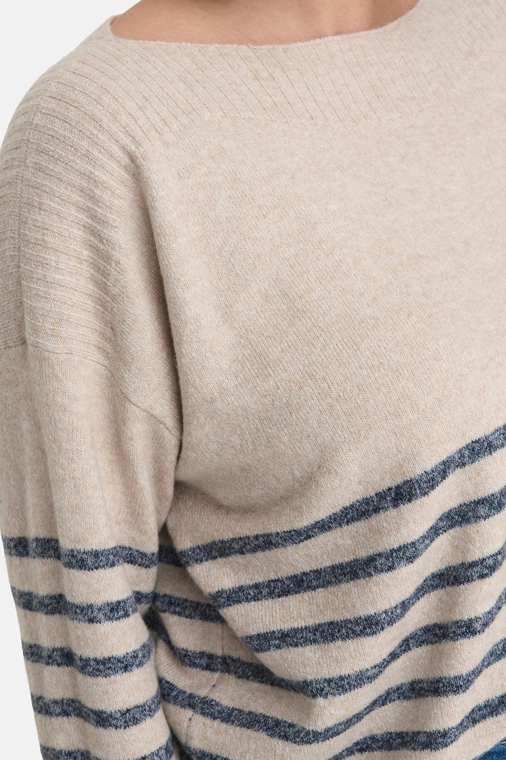 Pull col rond Beige - CARMAKOMA