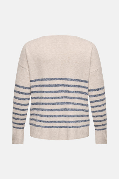 Pull col rond Beige - CARMAKOMA