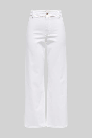 Pantalon coloré en denim blanc de JDY, coupe ample et jambe large.