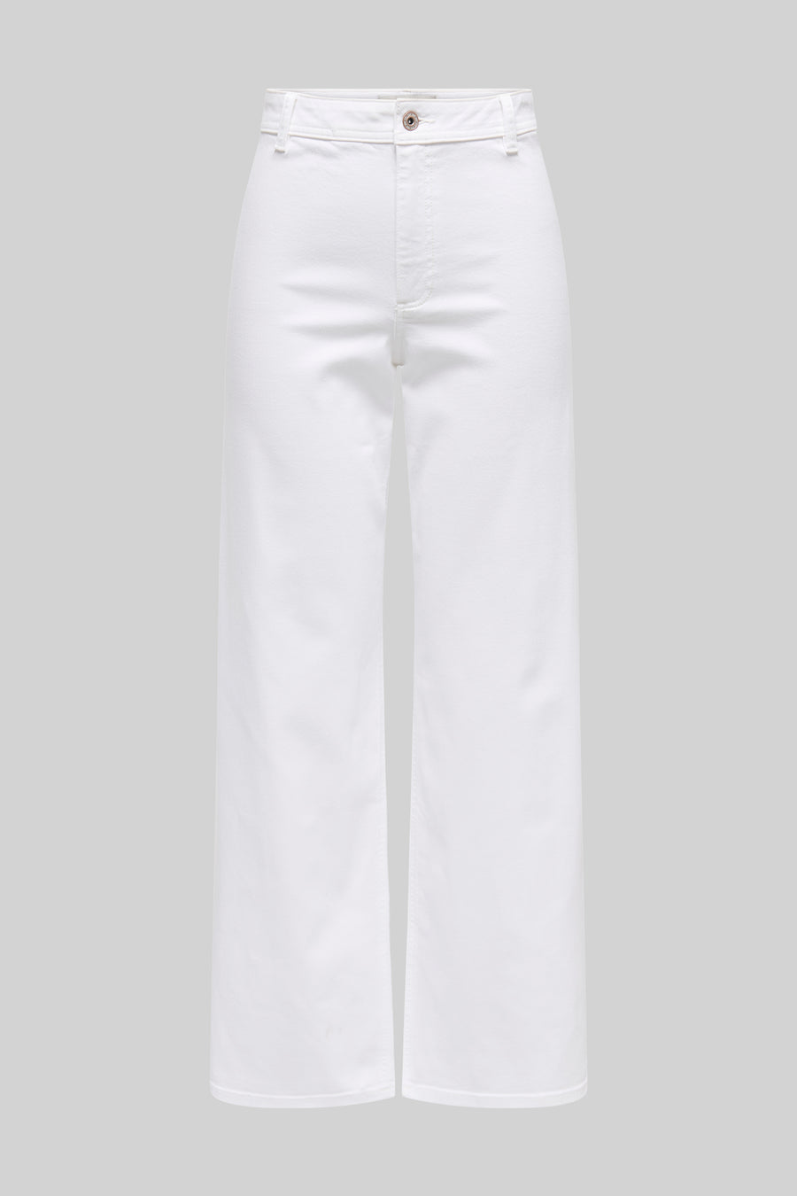 Pantalon coloré en denim blanc de JDY, coupe ample et jambe large.
