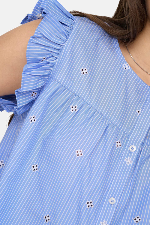 Blouse - bleu