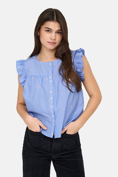 Chemisier (sans manches) Bleu - ONLY®