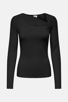 Top uni manches longues Noir - JDY