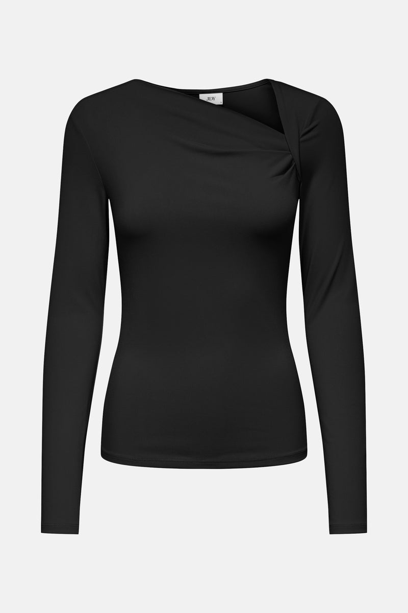Top uni manches longues Noir - JDY