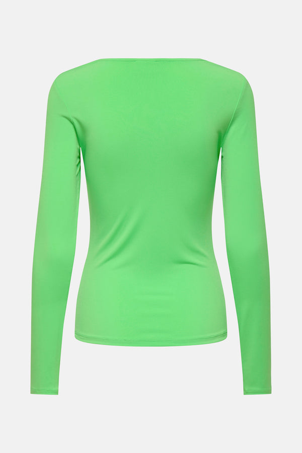 Top uni manches longues Vert - JDY