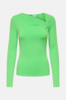 Top uni manches longues Vert - JDY
