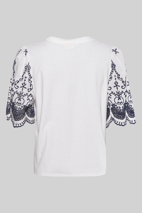 Top uni manches courtes Beige - JDY