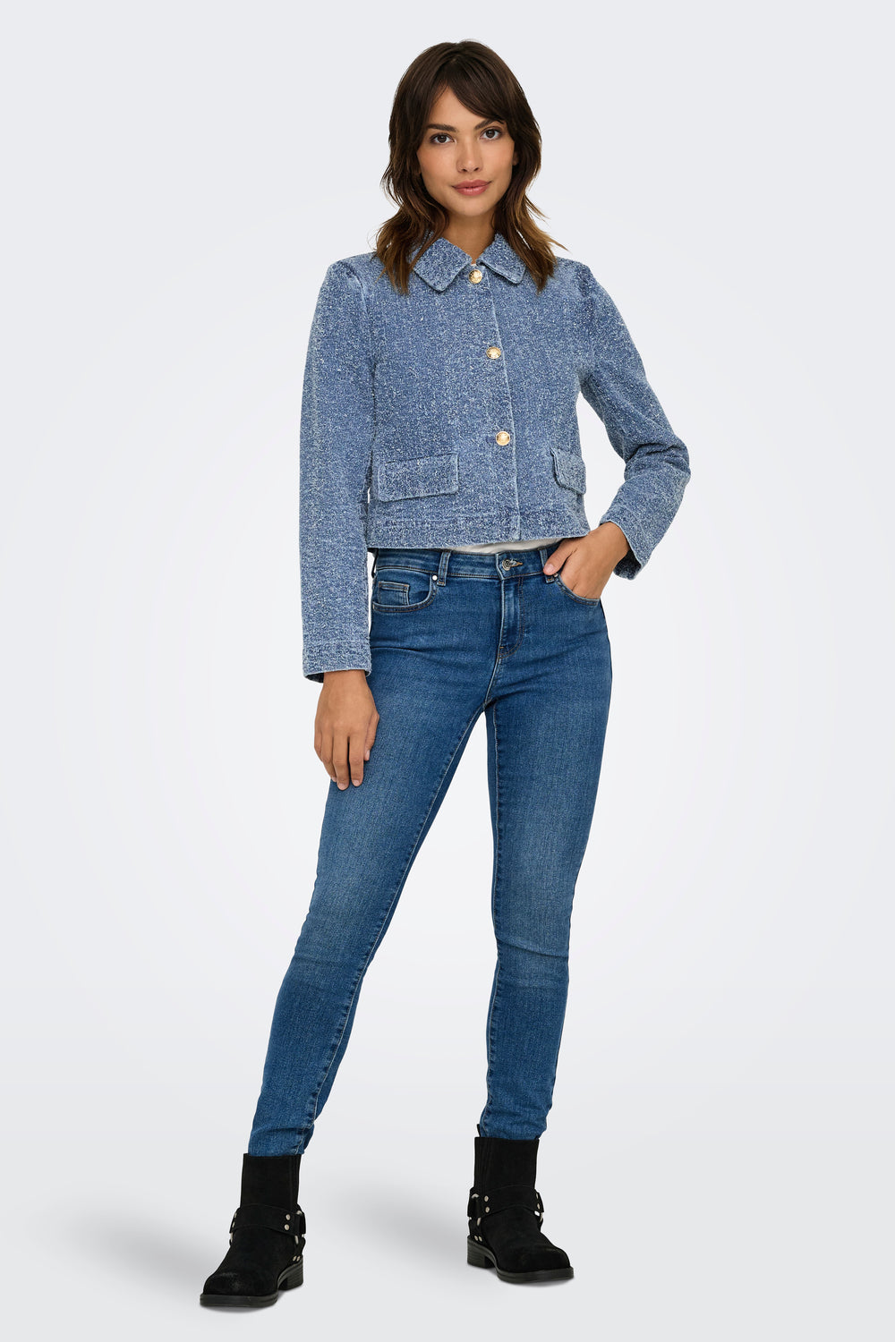 Veste courte MID BLUE DENIM - JDY