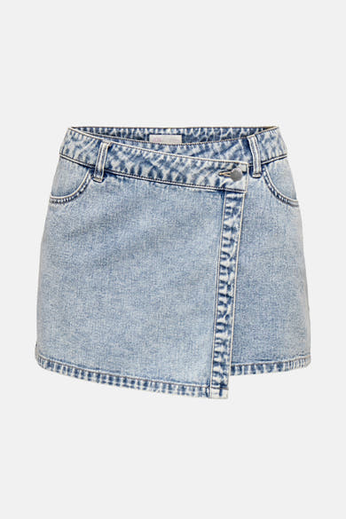 Short - light blue denim