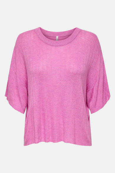 ONLTARA SS RIB O-NECK TOP KNT