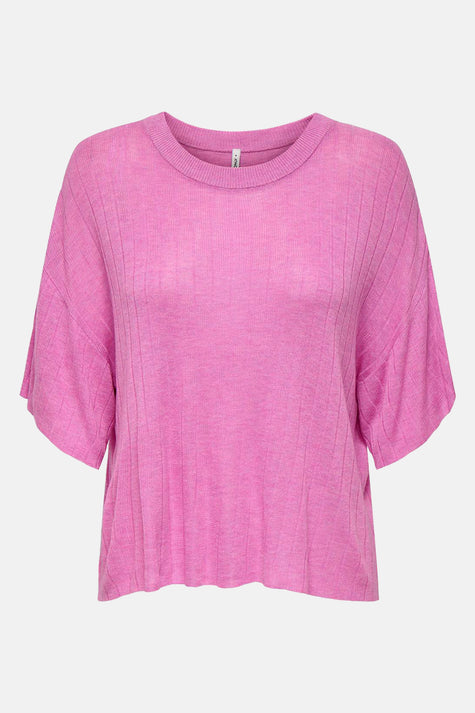 Top uni manches courtes Rose - ONLY®