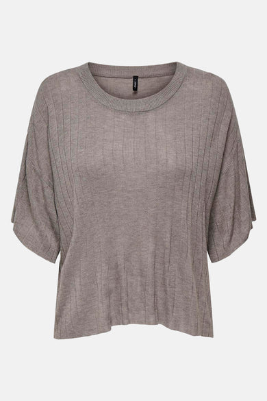 ONLTARA SS RIB O-NECK TOP KNT