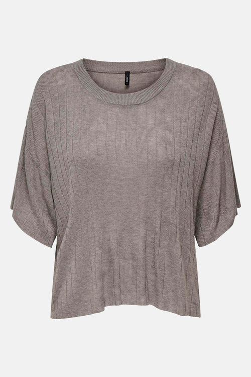 ONLTARA SS RIB O-NECK TOP KNT