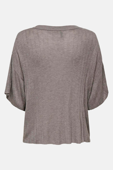ONLTARA SS RIB O-NECK TOP KNT