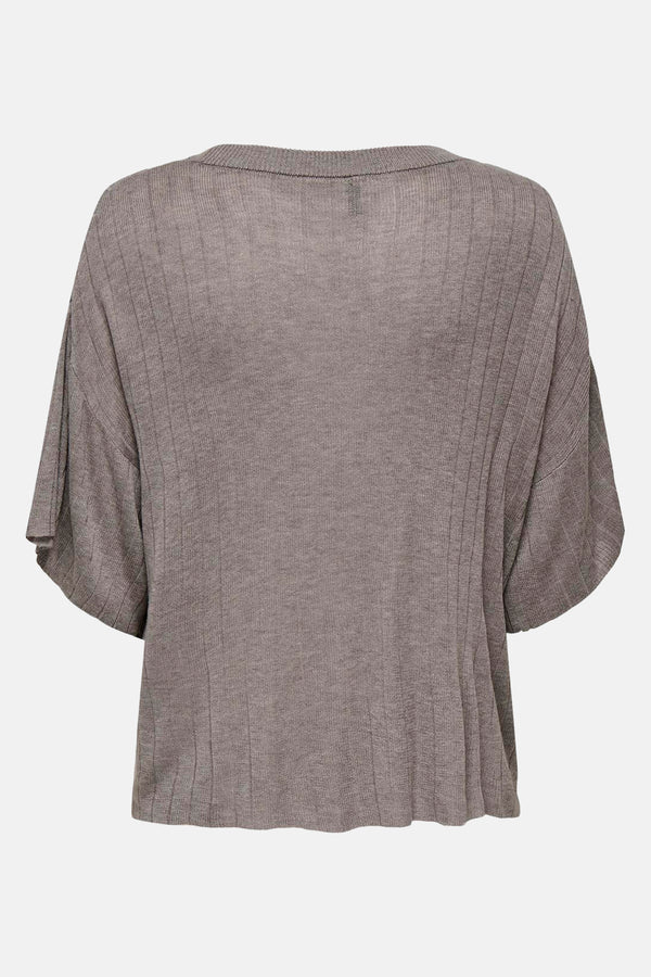 Top uni manches courtes Brun - ONLY®
