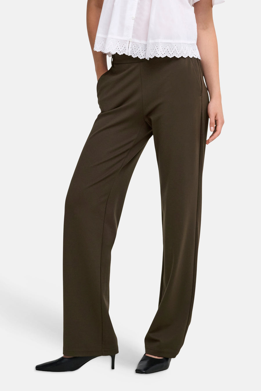 Dames sb seizoensbroek formal bruin - ONLY®