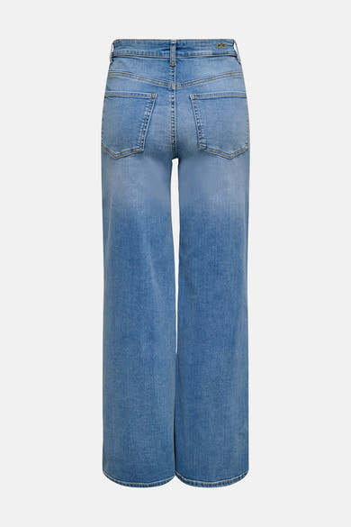 Jean large en denim bleu moyen de JDY, vue arrière.