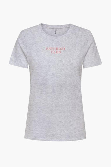 T-shirt met korte mouwen - grijs