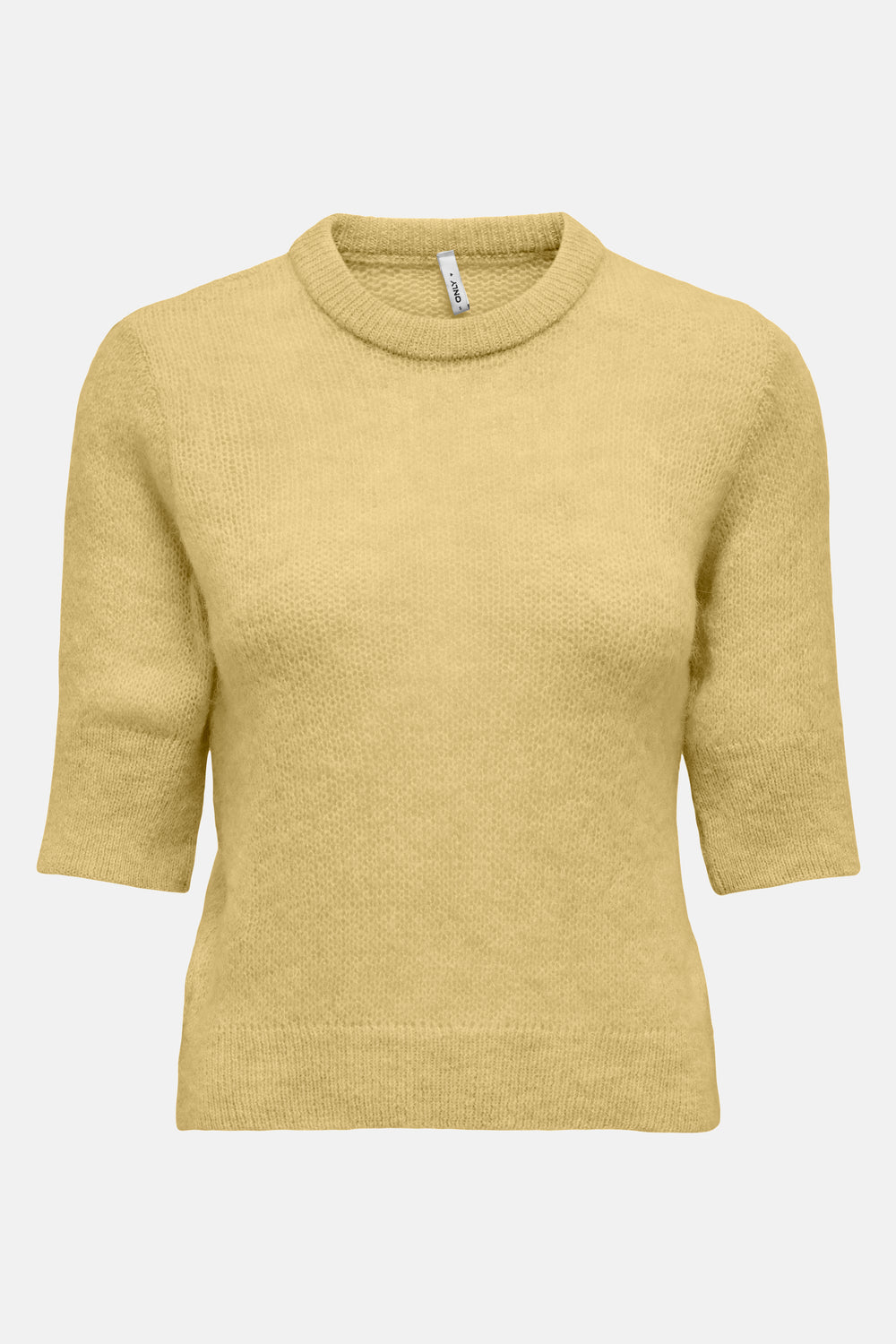 Pull à col rond - jaune