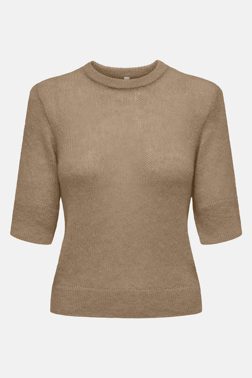 Pull col rond Brun - ONLY®