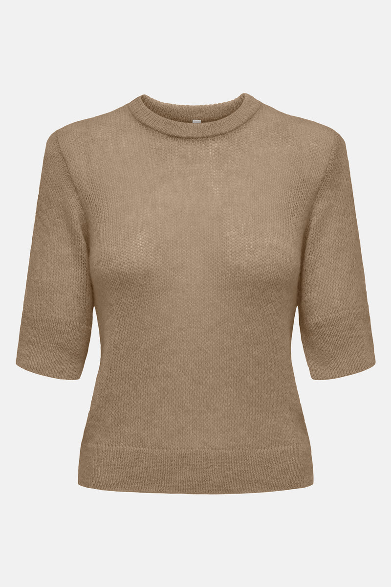 Pull col rond Brun - ONLY®