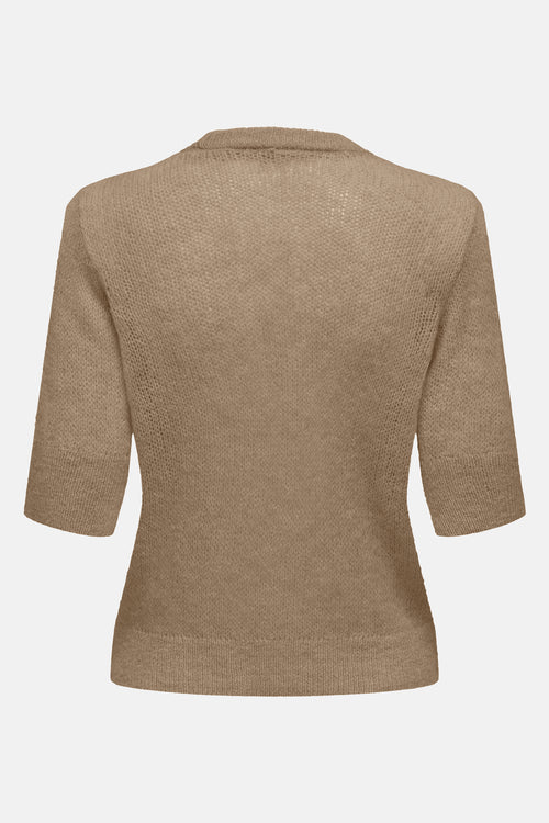 Pull col rond Brun - ONLY®