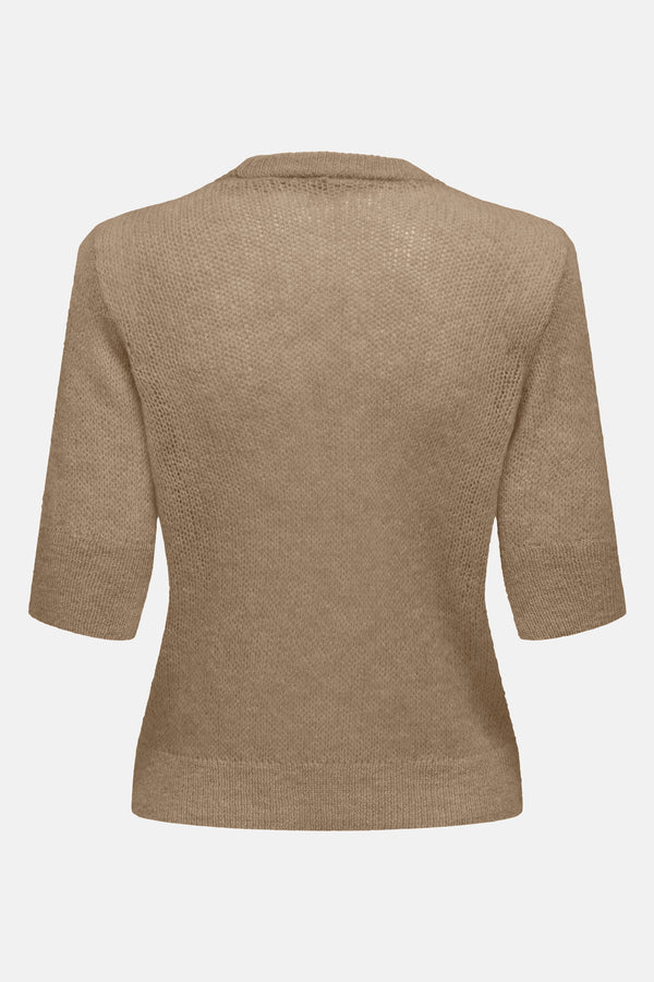 Pull col rond Brun - ONLY®