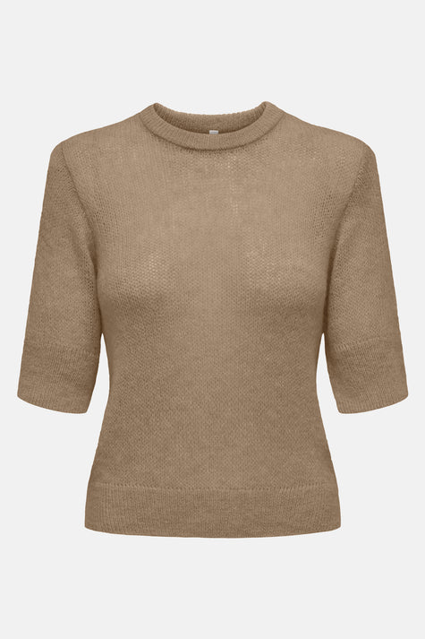 Pull col rond Brun - ONLY®