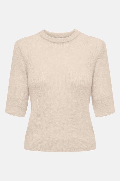 Pull col rond Beige - ONLY®