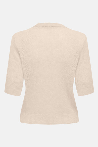Pull col rond Beige - ONLY®