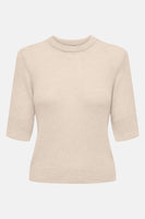 Pull col rond Beige - ONLY®