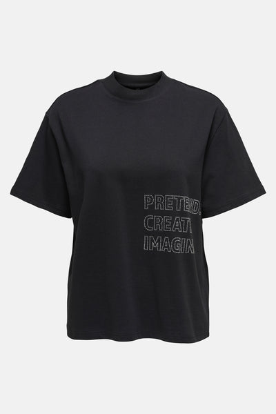 Top uni manches courtes Noir - ONLY®