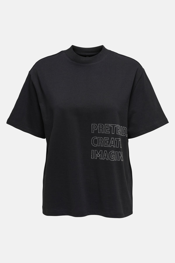 Top uni manches courtes Noir - ONLY®