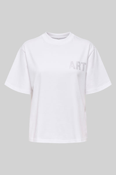 Top uni manches courtes Blanc - ONLY®