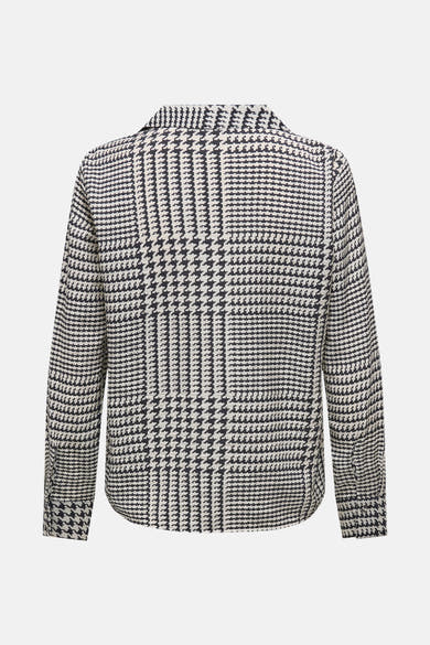 Chemise à manches longues à carreaux multicolores de JDY, vue de dos.