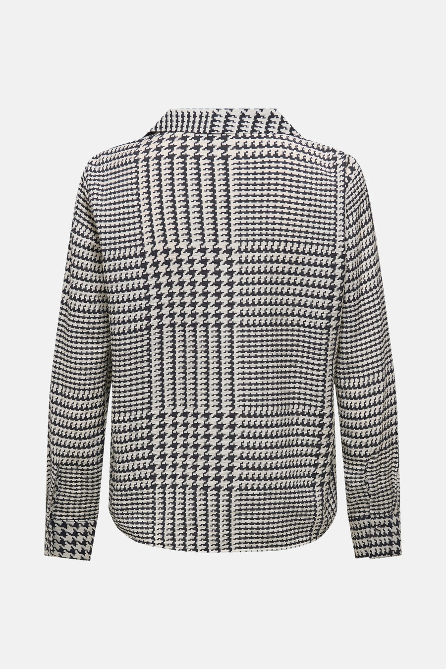 Chemise à manches longues à carreaux multicolores de JDY, vue de dos.