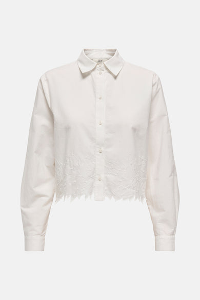 JDYNOLA L/S SHORT SHIRT W. EMB. WVN