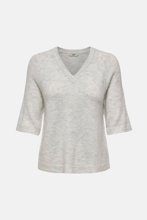 Pull met ronde hals - Wit