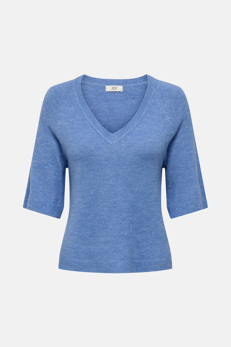 Pull à col rond - bleu