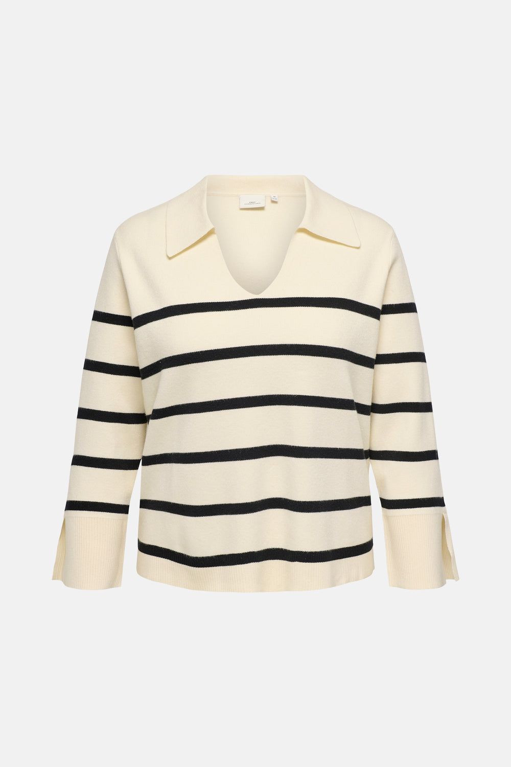 Pull col V Écru - CARMAKOMA